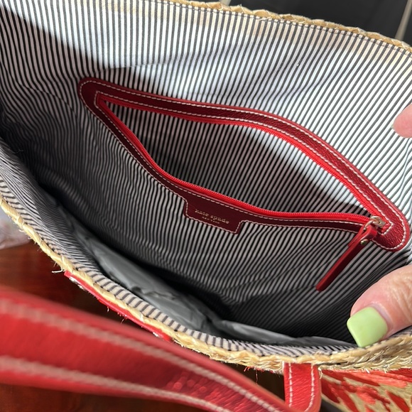 Kate Spade Bird straw bag large - Picture 3 of 5